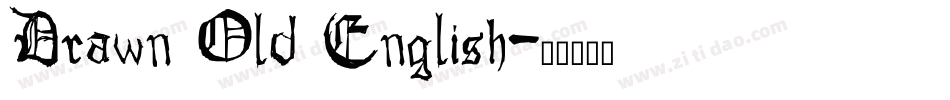 Drawn Old English字体转换